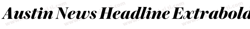 Austin News Headline Extrabold字体转换